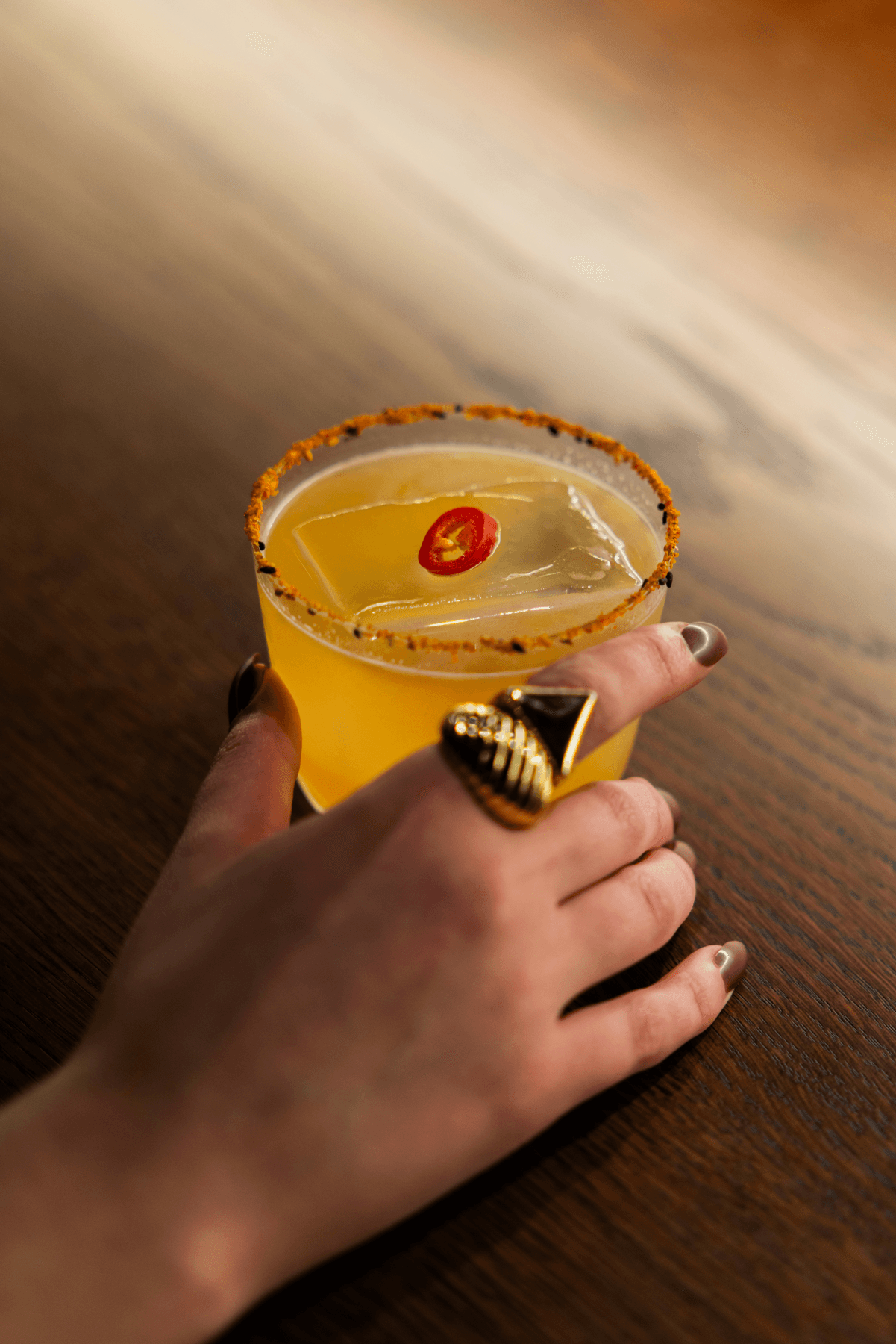 Chef finishing an Asian-inspired dish