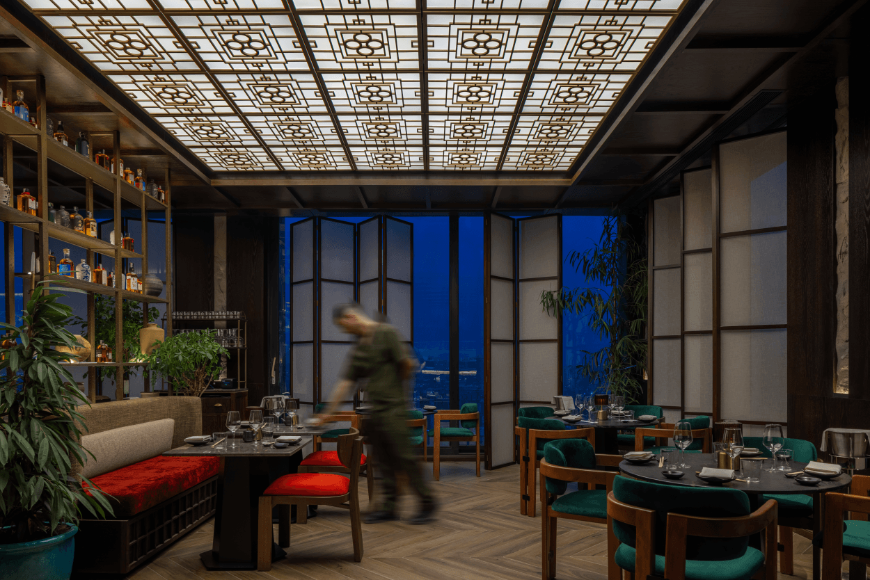 Chef presenting dish